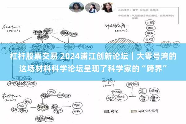 杠杆股票交易 2024浦江创新论坛｜大零号湾的这场材料科学论坛呈现了科学家的“跨界”