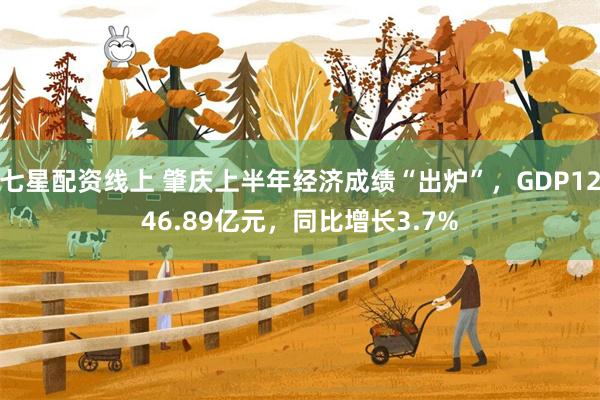 七星配资线上 肇庆上半年经济成绩“出炉”，GDP1246.89亿元，同比增长3.7%