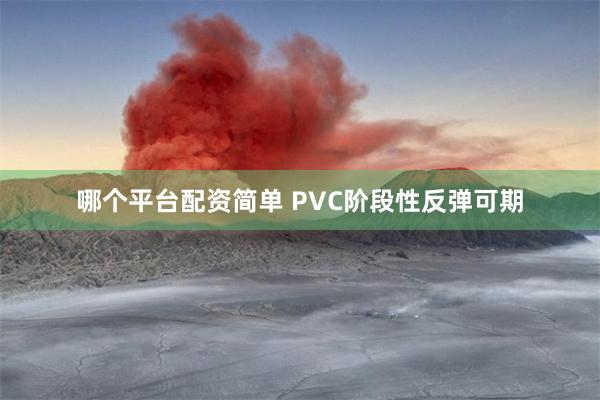 哪个平台配资简单 PVC阶段性反弹可期