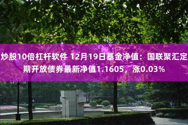 炒股10倍杠杆软件 12月19日基金净值：国联聚汇定期开放债券最新净值1.1605，涨0.03%