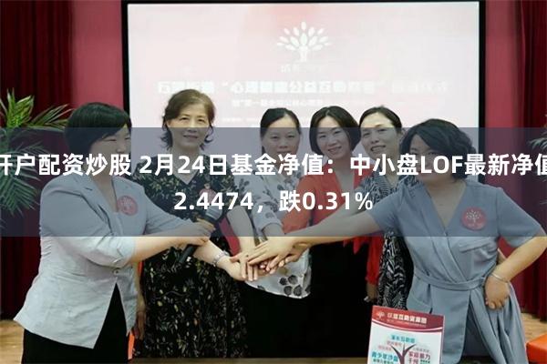 开户配资炒股 2月24日基金净值：中小盘LOF最新净值2.4474，跌0.31%